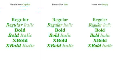 Plantin Now Variable Font Poster 4